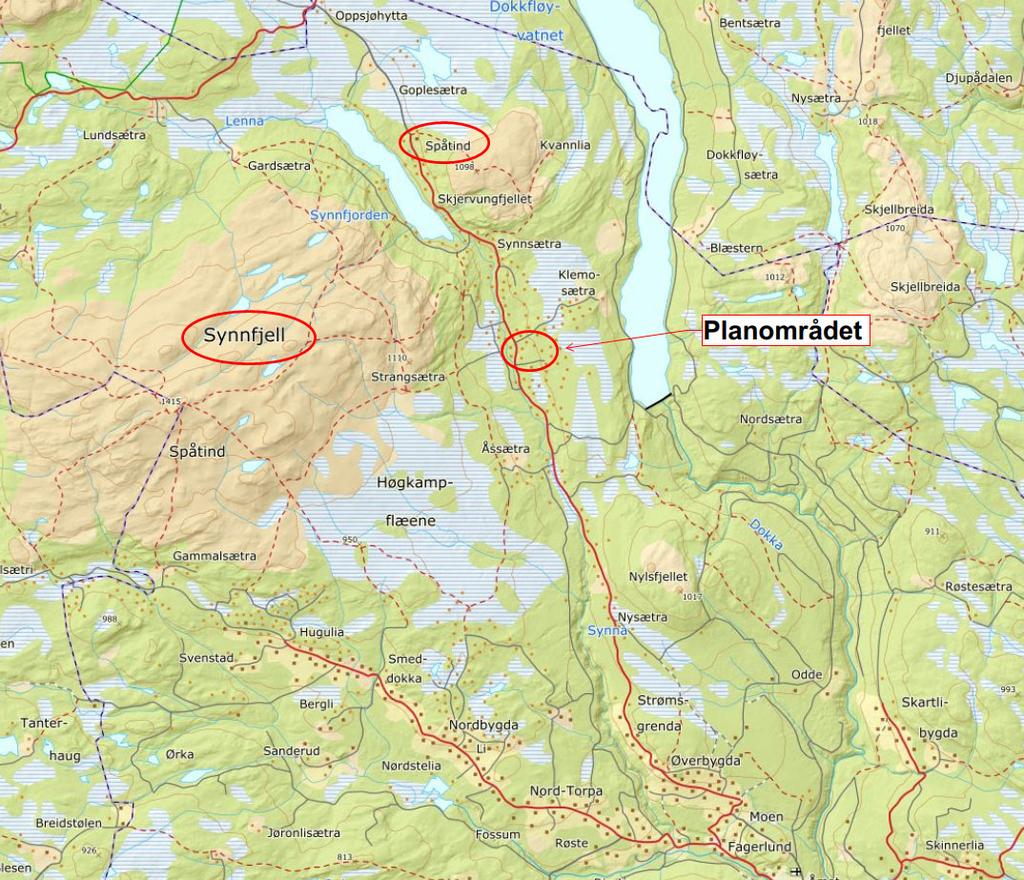 Side. 2 PLANOMRÅDET Storslåtte ligger nord i Nordre Land kommune, ved foten av Synnfjell. Det er kort veg til kjente destinasjoner som Spåtind.