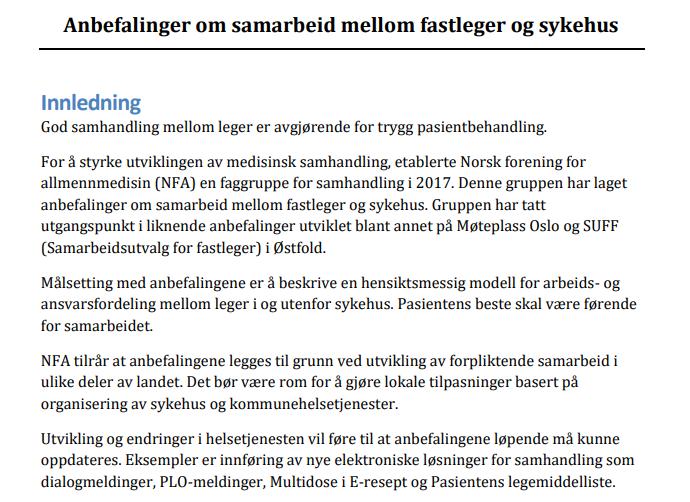 Kjøreregler for samarbeid https://beta.legeforeningen.