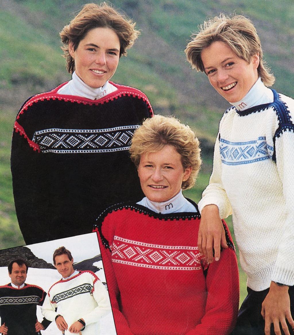 MODELL 19-01 DAME, HERRE, BARN 2-12 ÅR VM SEEFELD 1985 GENSER FALK, PURE ECO WOOL