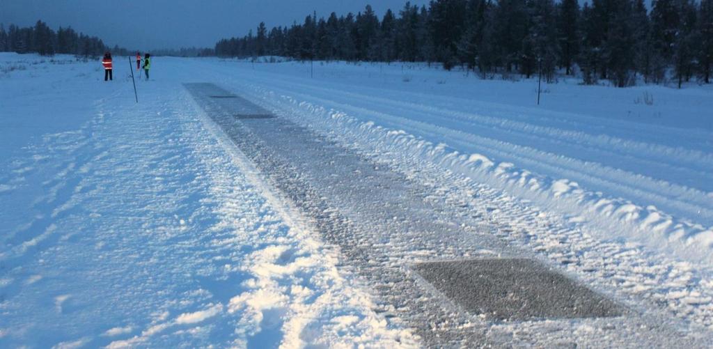 Tung saltblandet snø