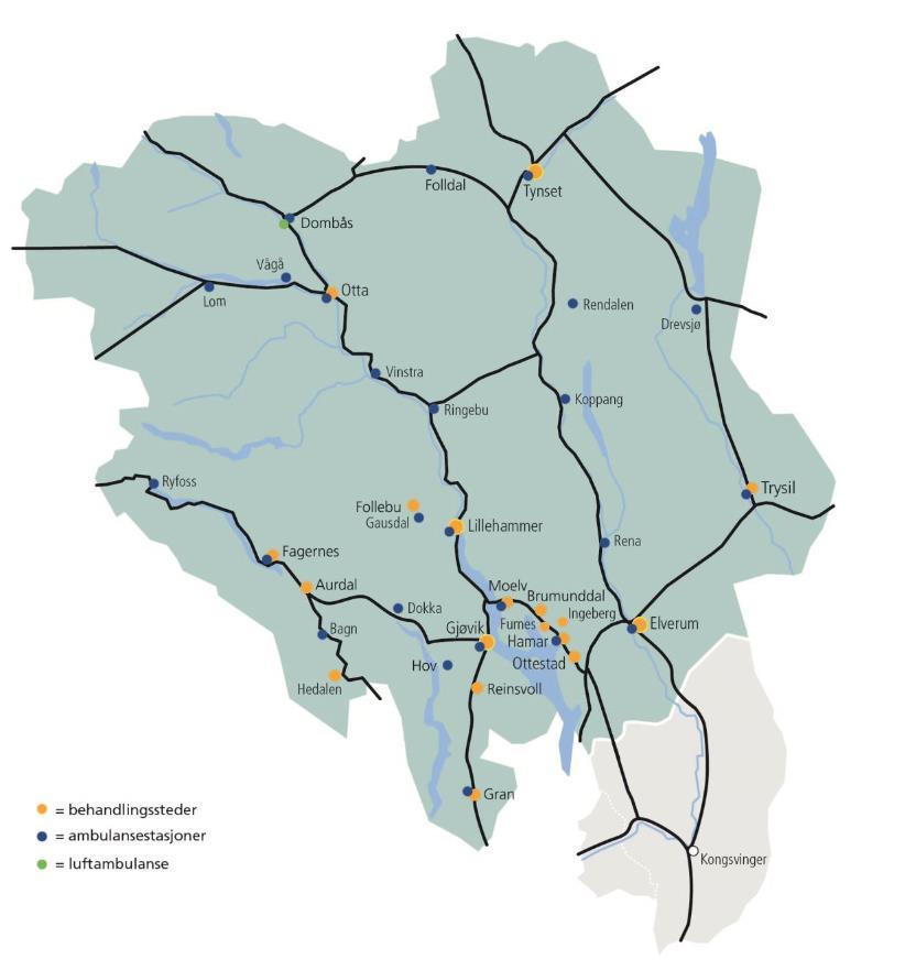 43 kommuner, og ca 360 000 innbyggere Tjenester på 40 steder, spredt i Hedmark og Oppland Ca. 9.