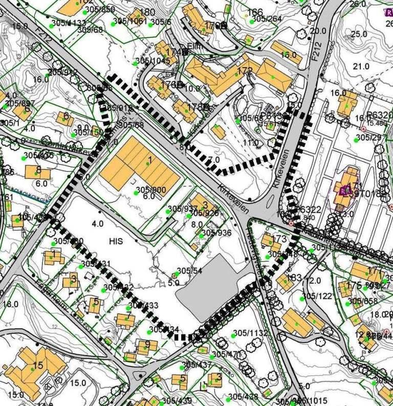 Detaljreguleringsplan for kryss fv. 212 His kirke Reguleringsplan for krysset fv. 212 His kirke ble startet opp januar 2015.