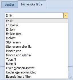 nederst i listevisningen Betinget formatering I ISY