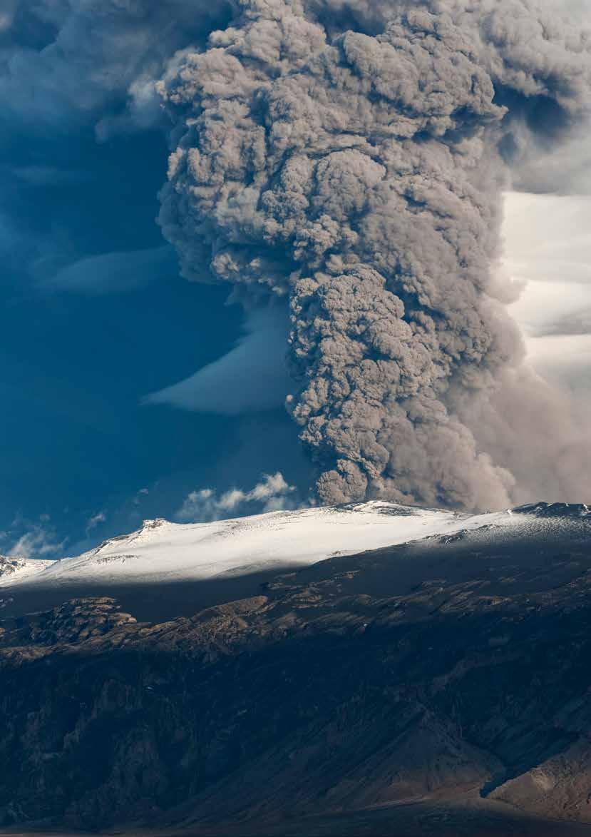 EYJAFJALLAJÖKULL Vulkanutbrudd ved Eyjafjallajökull.
