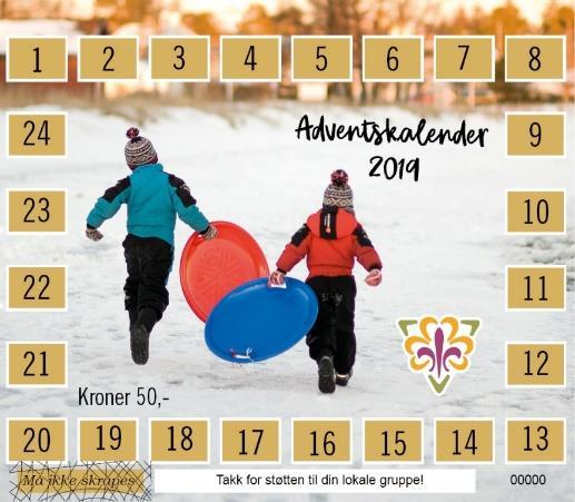 Alternativ 2 Adventskalender med skrapelodd Vurdering: Adventskalendere kjøpes gjennom eksempelvis Lotteripartner og det administrative, inkludert premier blir håndtert av dem.