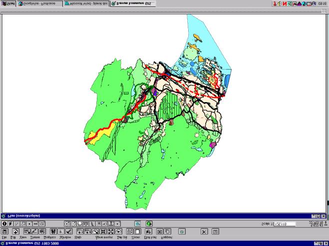 Plansituasjon i Bærum kommune - april 2001 Kommuneplan vedtatt 1999 (inklusive rettsvirkning av 3 tidligere vedtatte kommune-delplaner) 1 kommunedelplan vedtatt 2000 1 kommunedelplan vedtatt 2001