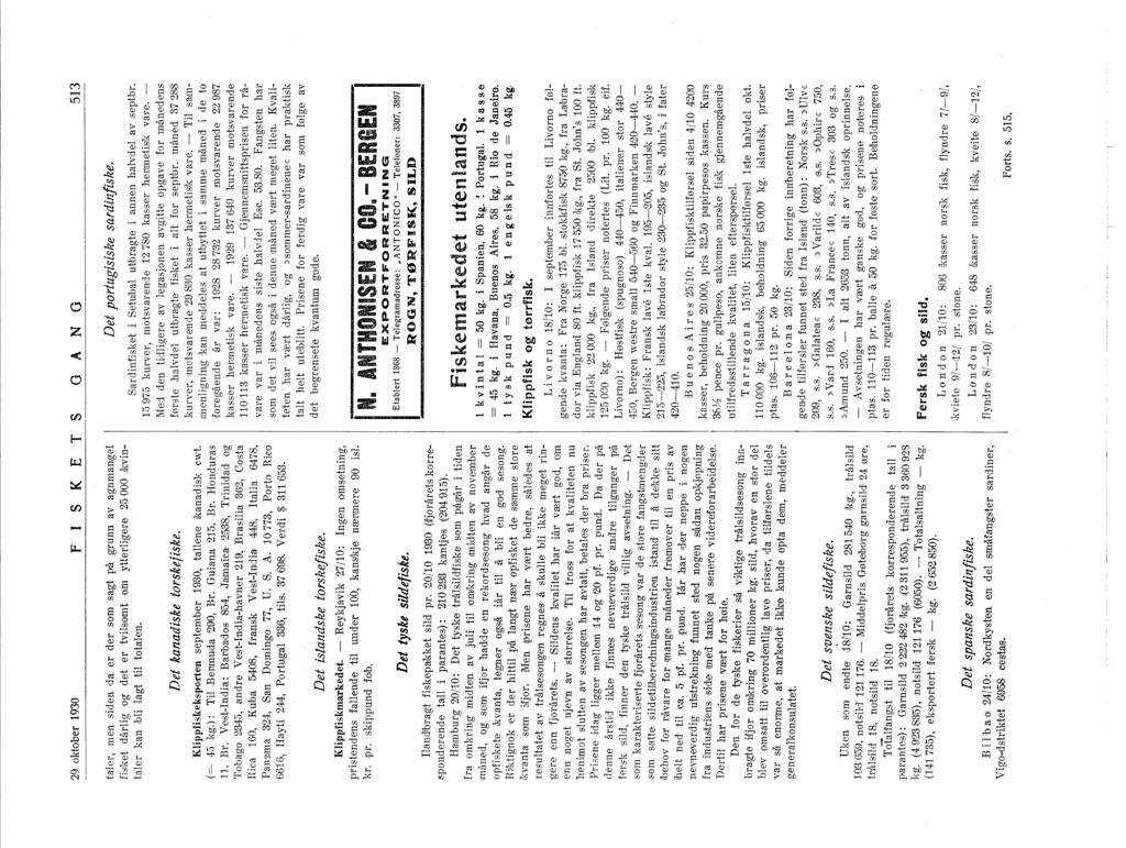 29 oktober 930 FSKE TS o A N O 53 taler, men siden,da er der som sagt på grunn av agnmangel fisket dårlig 'Og det er tvilsomt 'Om ytterligere,2:5000 kvintaler kan <bli lagt til totalen.