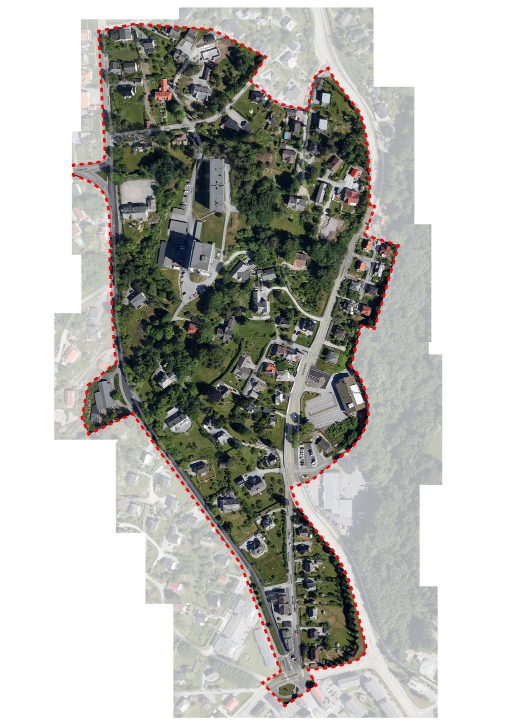 3. Avgrensing av planområdet Halden kommune foreslår følgende avgrensning av