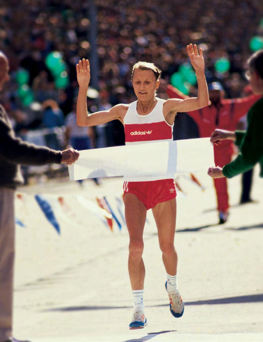 GRETE WAITZ (1953 2011) Grete Waitz vant kvinnenes maraton og med det den aller første gullmedaljen i det aller første verdensmesterskapet i friidrett i Helsinki i 1983.
