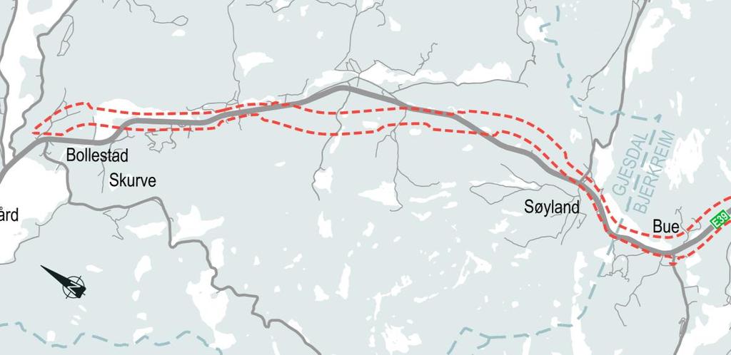 motorvei 14,5 kilometer vei i