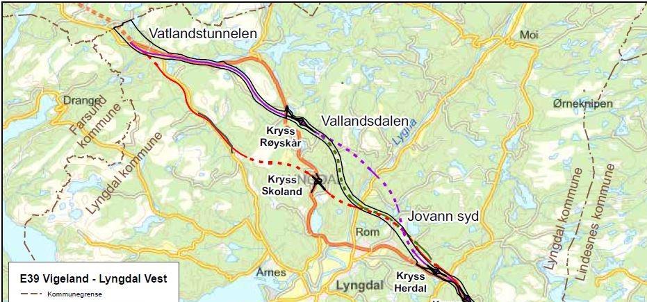 Rossåsen 1750 meter Husefjell 1250 meter Kålåsen 2500 meter Lengre bruer: