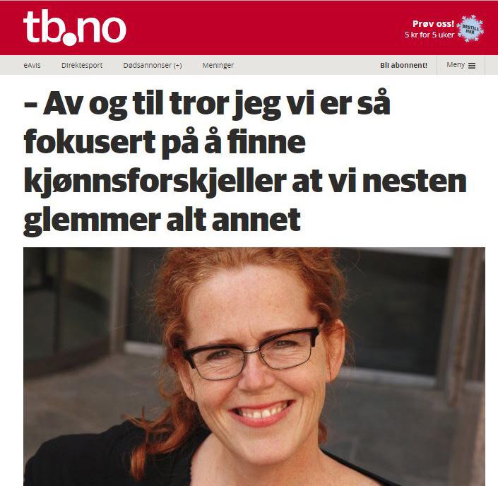 mars ble Linda intervjuet av Tønsbergs blad. 14.
