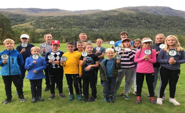 7.2 Barne- og juniorgolf Treningstider/grupper: Tirsdagar frå kl. 18.00 til 19.00 - Barnetrening for barn født 2006 til 2012. 11 stk. har deltatt. Tirsdagar frå kl. 18.00 til 19.30 - Juniortrening for barn født 2004 til 2005.