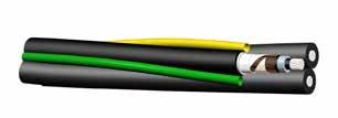 dahl.no Snodd kabel Snodd kabel med trekkerør Kabel isolert snodd Pex TSLF Kabel med flertrådet komprimert halvleder fylt med svellpulver.