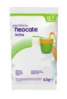 Brukes som erstatning for melk og melkeprodukter, og anvendes som tilskudd til annen mat og drikke. Beregnes av lege eller klinisk ernæringsfysiolog. Neocate Active er et supplement til kosten.