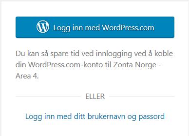 WEBADRESSE TIL ZONTA NORGE OG INNLOGGING FOR REDIGERING Nettside