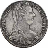 Utenlandske mynter 1547 Maria Theresia, taler 1780 (nypreg 1815-1828) Hafner 36b 1+ 500 Dalermyntene fra den tysk-romerske