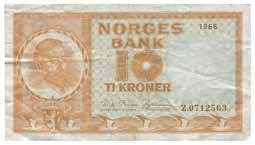 UTGAVE 697 100 kroner 1974. Z0158083. Erstatningsseddel/replacement note 0/01 900 698 100 kroner 1975. Z0324604.