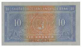 SVERIGE/SWEDEN 748 Skaraborgs Läns Enskilda Bank, 10 kronor
