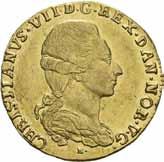 Utenlandske gullmynter FREDERIK V 1746-1766 1426 1427 1426 Kurantdukat 1758. Ripe/scratch. S.5 H.22C F.269 01 3 000 Ex. Helge Reff og Oslo Mynthandel a/s nr.18 14/3-1987 nr.879 1427 Kurantdukat 1760.