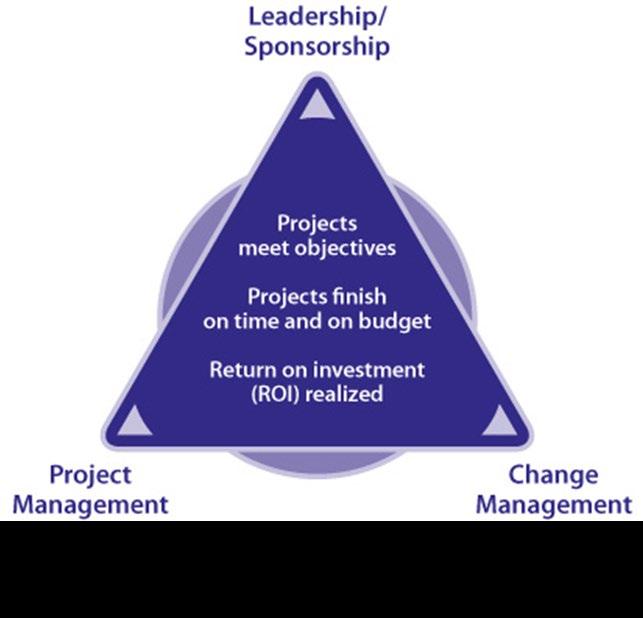 Prosci Project Change Triangle (PCT) Ledelse Sette retning og ta beslutninger Knytte endringen opp mot strategi og visjon Prosjektledelse Styre utvikling og implementering av løsning Styre prosjektet