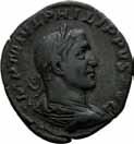 188 189 190 188 Philip I 244-249, antoninian, Roma 245 e.kr. R: Philip på hest mot venstre S.8916 RIC.
