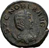 238 238 Vabalathus og Aurelian 270-272, antoninian, Antiokia. Hode av Vabalathus mot høyre/hode av Aurelian mot høyre S.11718 RIC.381 01 600 Ex. Manton Associates, London, liste nr.