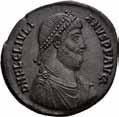302 302 Constantius Gallus 351-354, Æ centenionalis, Constantinople 352-353 e.kr. R: Soldat stikker et spyd i fallen rytter S.18984 RIC.110 1+ 200 Ex.