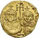 685 432 433 434 433 Leo III the Isaurian og Constantin V 720-741, miliaresion. Kors på tre trinn/innskrift i fem linjer S.