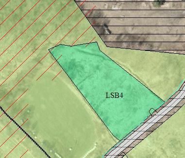 Sagevollen, LSB4 Dagens arealformål Foreslått arealformål Areal LNF-formål Spredt boligbygging i LNF-areal, felt LSB4 Ca.