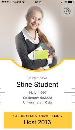 Ditt studentbevis Du kan få studentbevis etter at du har fullført registreringen i Studentweb og betalt semesteravgiften.