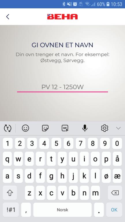 Trykk på LEGG TIL STED og lag et navn på hytta. Opprett rom og tilknytt ovner slik som for HJEM. BRUK AV APP Skal ovnene styres med app må du ha et trådløst nettverk (ruter).