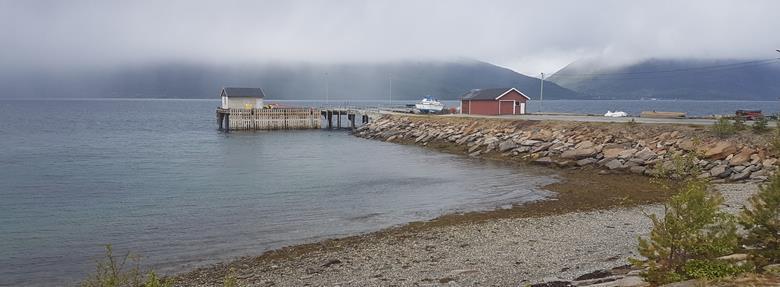 Figur 5-2: Kommunale kaier i Nord-Troms, oktober 2018 Bilde 5-1: Skibotn kai,