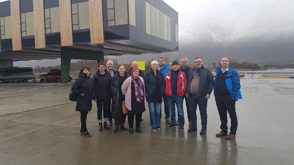 På turen møtte man Sortland og Øksnes-Myre havn. Det ble foretatt besøk hos: den store fôrprodusenten Biomar en av verdens mest moderne filetfabrikker (Primex Norway) rederiet Holmøy Maritime.