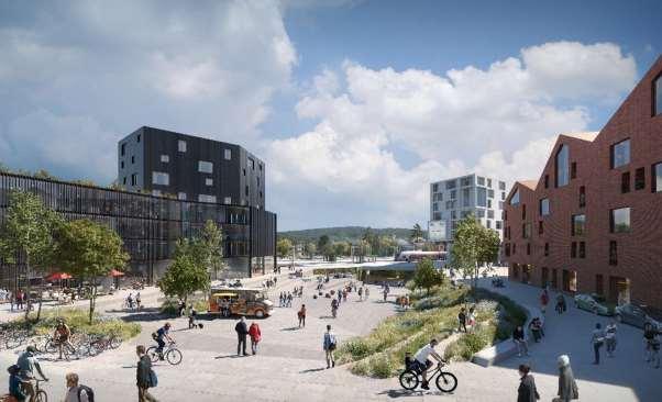 Bilde 15: Mulig løsning for et fremtidig knutepunkt for Porsgrunn sentrum 9.3 Prosjekter i Siljan 47. Fv.