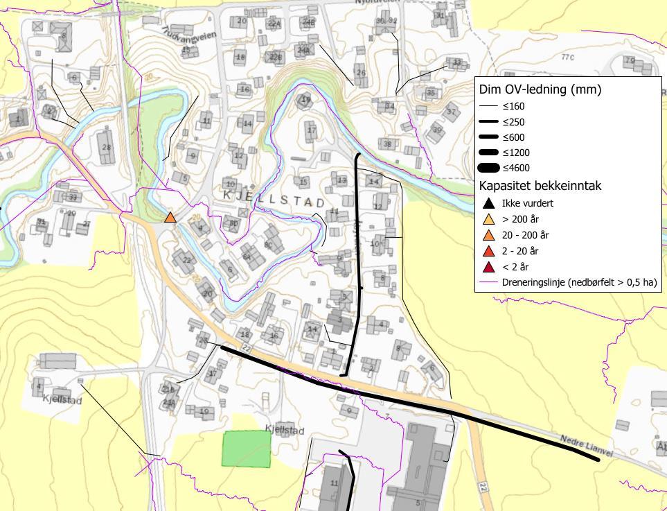 3.7. Kjellstad På Kjellstad er det kartlagt en kulvert hvor Sandakerelva går inn i bebyggelsen.