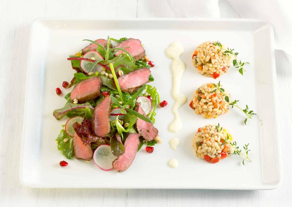 Lammefilet med Delikat Byggrynsalat Vil du skape en enkel variasjon kan du enkelt bytte ut sandwichmajonesen i oppskriften over med en av de andre smaksatte majonesene våre.