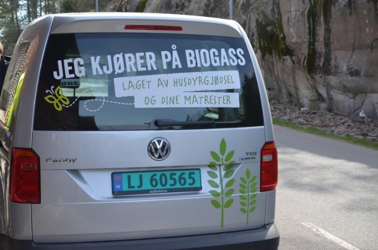 Biogass av husdyrgjødsel og organisk avfall Kan erstatte fossilt brensel.