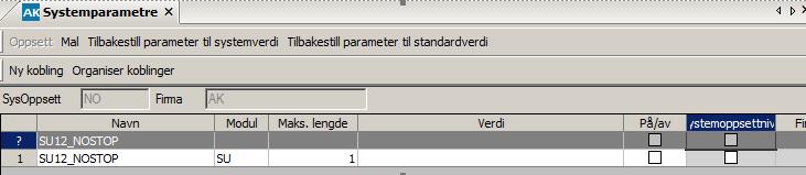 SU12_NOSTOP Dersom dere har slettet en faktura i ajourhold betalingsoppdrag etter filen er sendt til banken og før mottaksreturen er lest inn, vil mottaksreturen feile.