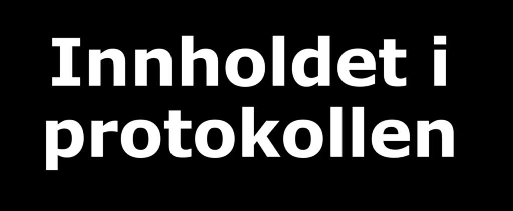 Innholdet i