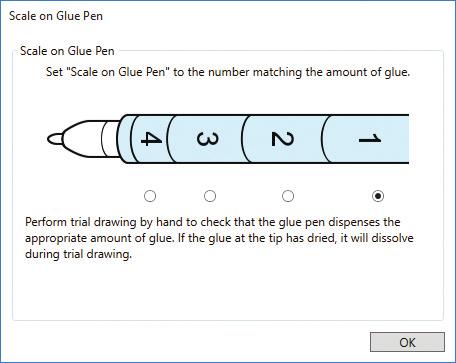 > check box in the <Properties> dialog box in ScanNCutCanvas.