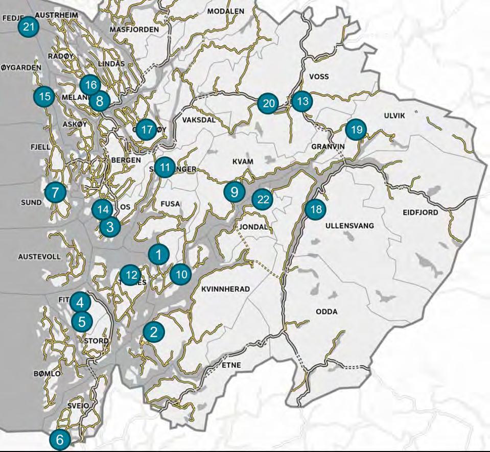 Vedlegg 1 - Prosjektark Prosjektark tiltak i 2019 15 - TRAFIKKSIKRINGSTILTAK Tiltakshavar: Statens vegvesen Føremål: Betre trafikksikringa på eksisterande fylkesvegnett.