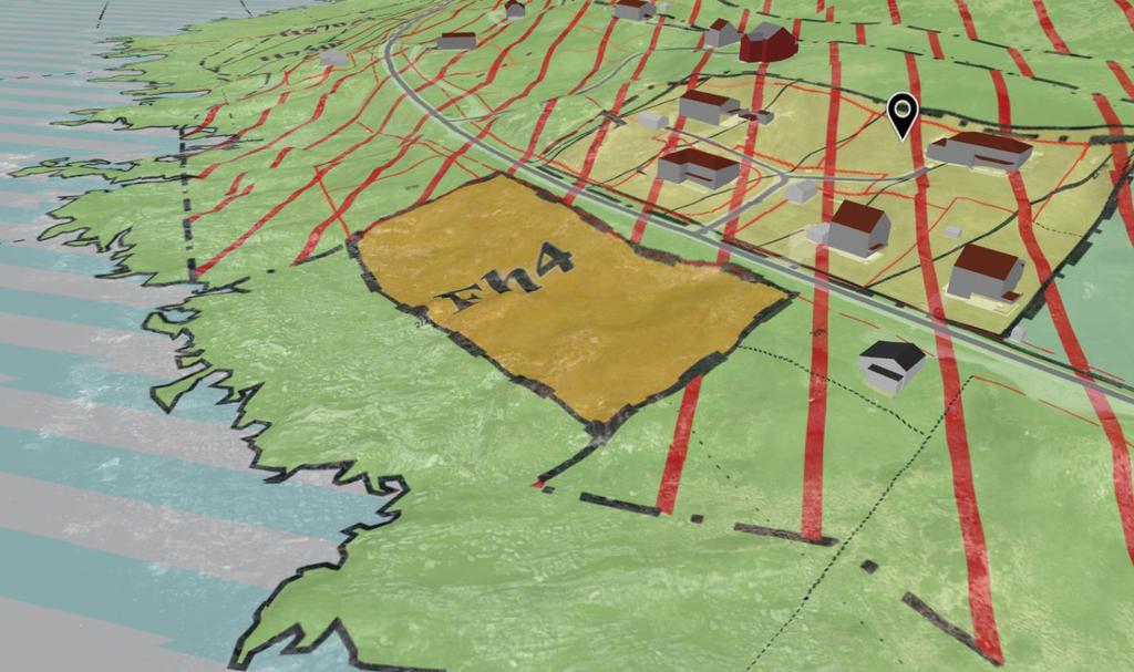 3 Planområde sett i 3D perspektiv frå sør vest Planområde sett i 3D perspektiv frå nord vest Planinitiativet vil vere i