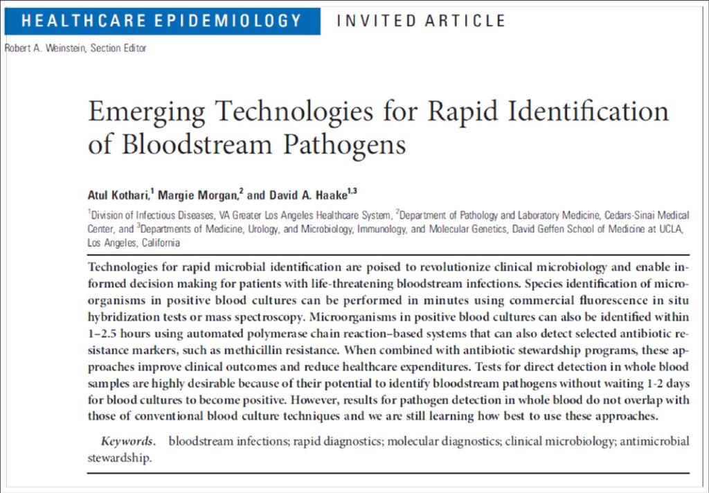 2014 When combined with antibiotic stewardship programs, these