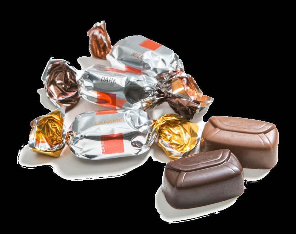 REN SJOKOLADE Julehilsener Bregmos Selected En tvistet sjokoladeblanding med tre smaker Bregmos Selected er en ny