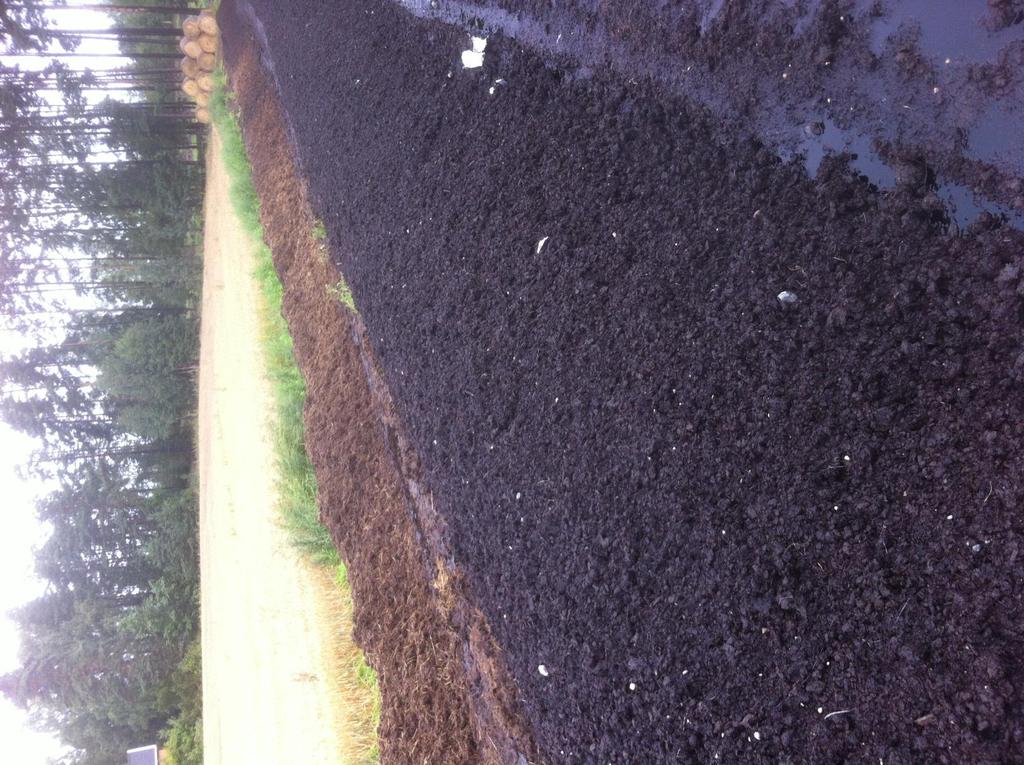 15-18ganger på sommer 600 tonn fin kompost til høstrapsen Brukt 1-1,5