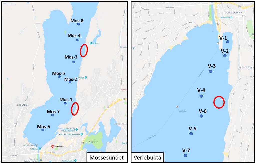 SMS Sandbukta Moss Såstad Tabell 2. Grenser for totalt organisk karbon (TOC) for tilstandsklassifisering av sediment i henhold til Miljødirektoratets veileder TA-1467/1997.