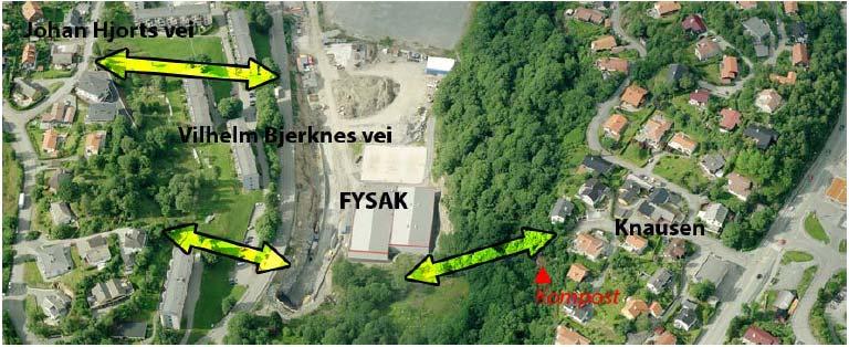 Prinsipp for gangforbindelser til bybanestopp fra omkrinliggende boligområder. Skole- og barnehagedekning Når det gjelder kapasitet på skole og barnehage i området, er den tilfredsstillende.