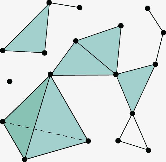 Simplex og Complex Simplex: Triangler er medlem i en familie av svært enkle geometrityper som kalles simplex er. Andre medlemmer er: punkter, linjer, tetraeder, etc.