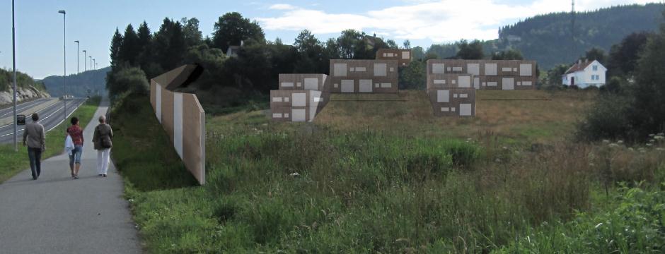 Planforslaget legger til rette for blokkbebyggelse i to etasjer (felt BB6) samt en eneboligtomt (BF8) med adkomst fra Grimseidvegen. Det legges til rette for ca. 21 boenheter innenfor de to feltene.